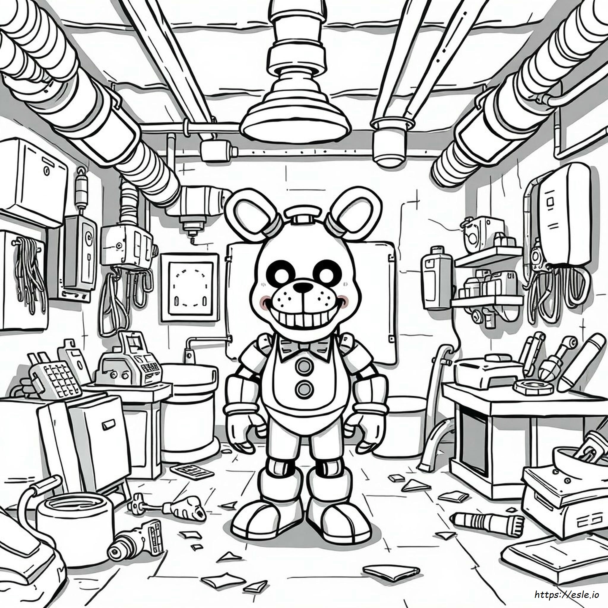 Fnaf Coloring Pages Scary