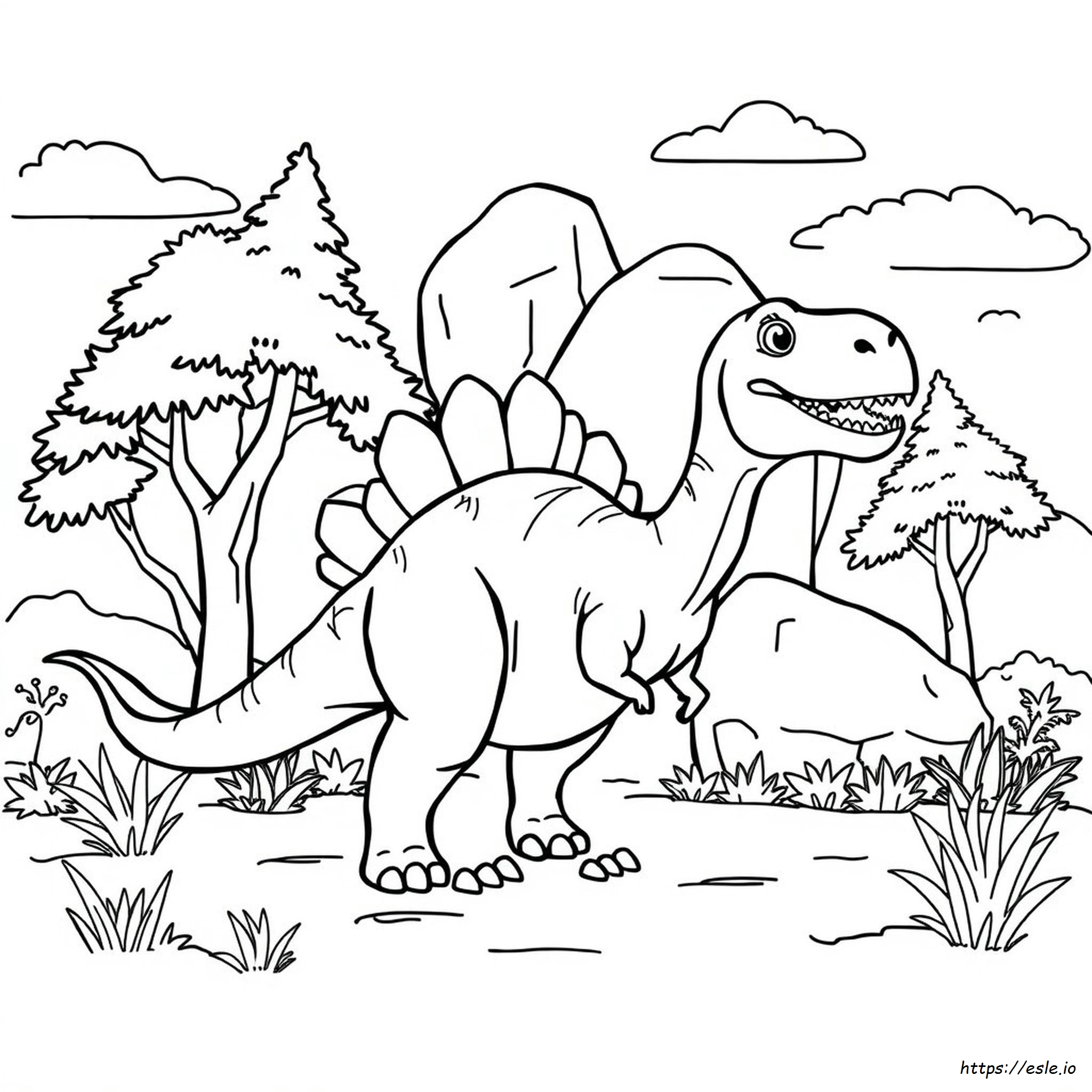 Dinosaur Coloring Pages Untuk Taman Kanak-Kanak