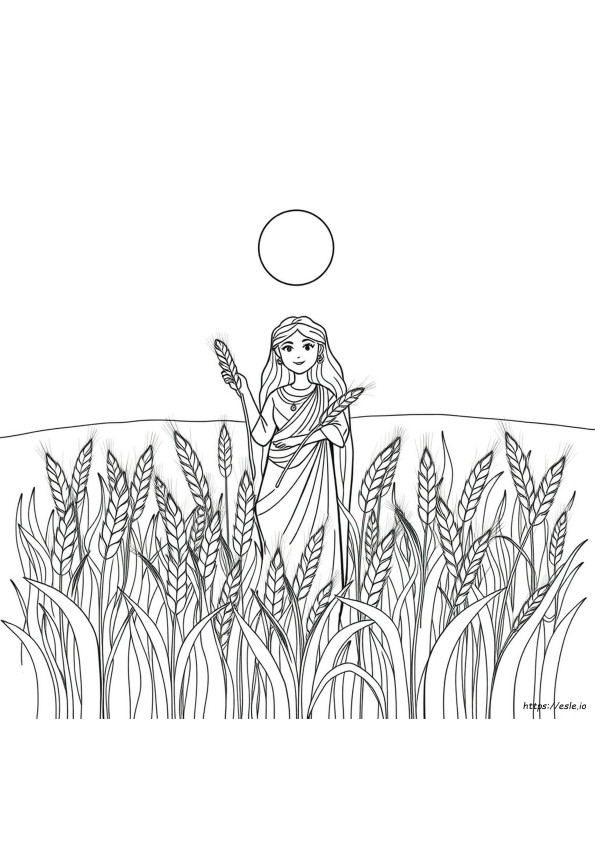 Demeter Ausmalbild