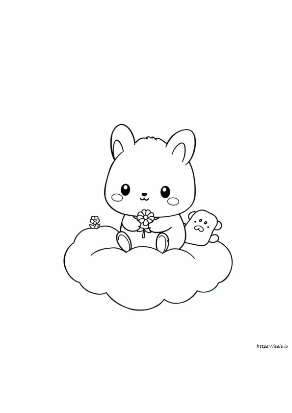 ポムポムプリン かわいい サンリオ ぬりえ 塗り絵 無料