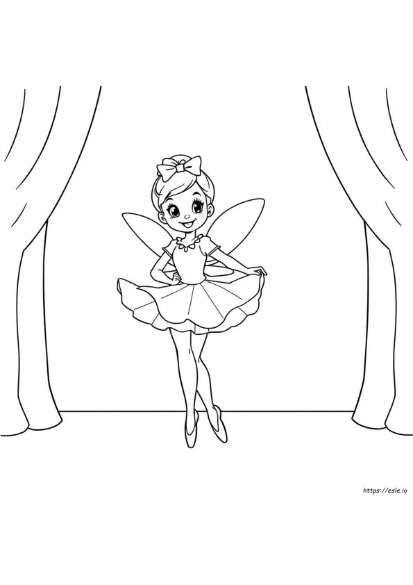 Planșe De Colorat Cu Angelina Balerina