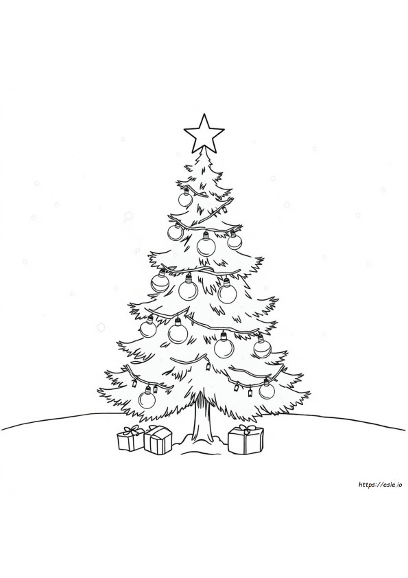 Coloriage Lumières De Noël