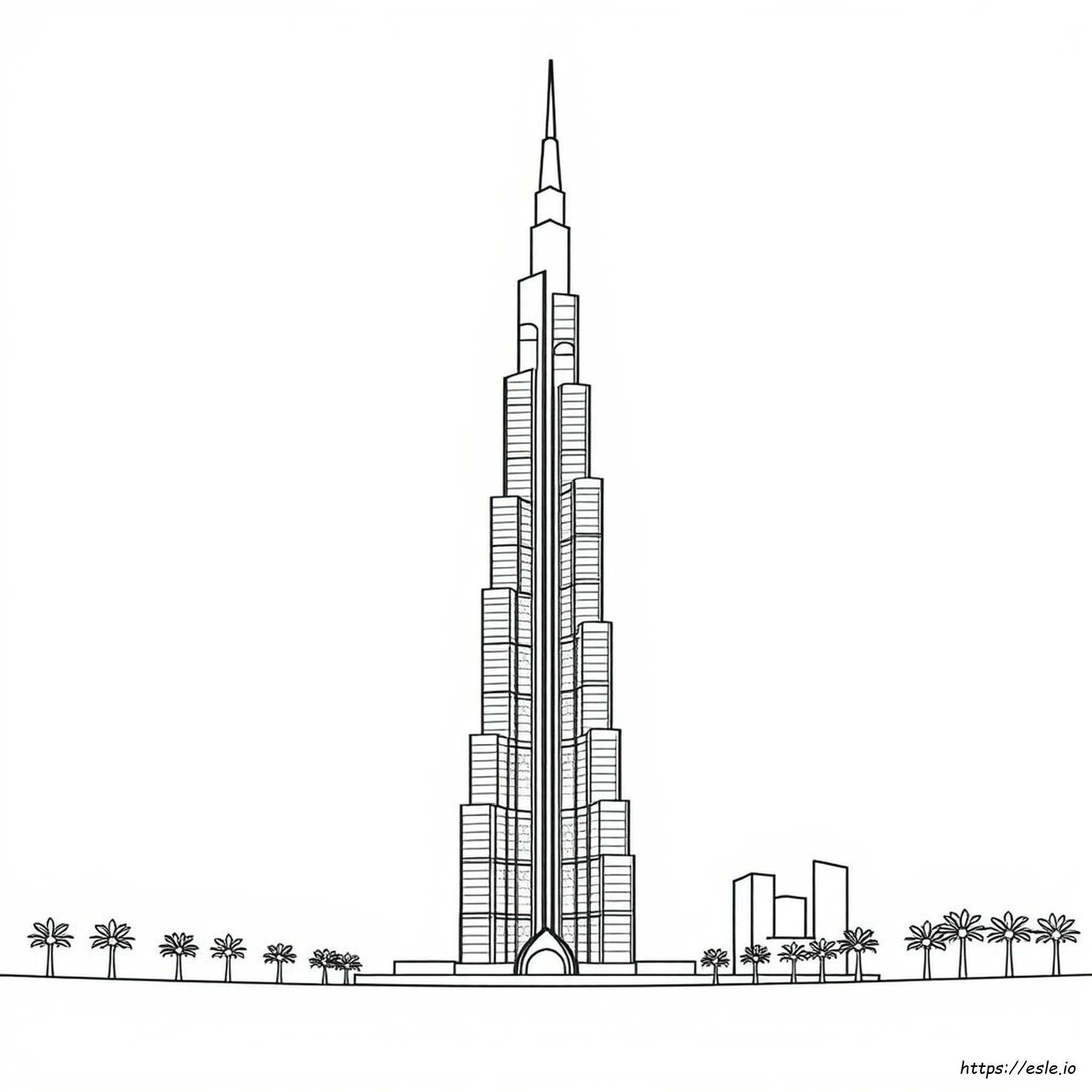Burj Khalifa For Coloring