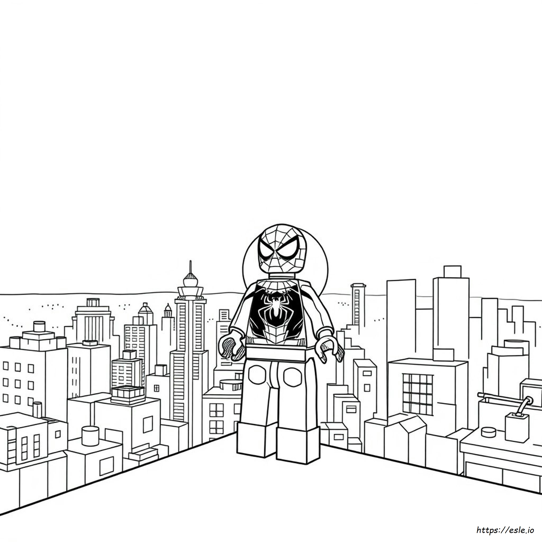 Homecoming Lego Spiderman Coloring Pages