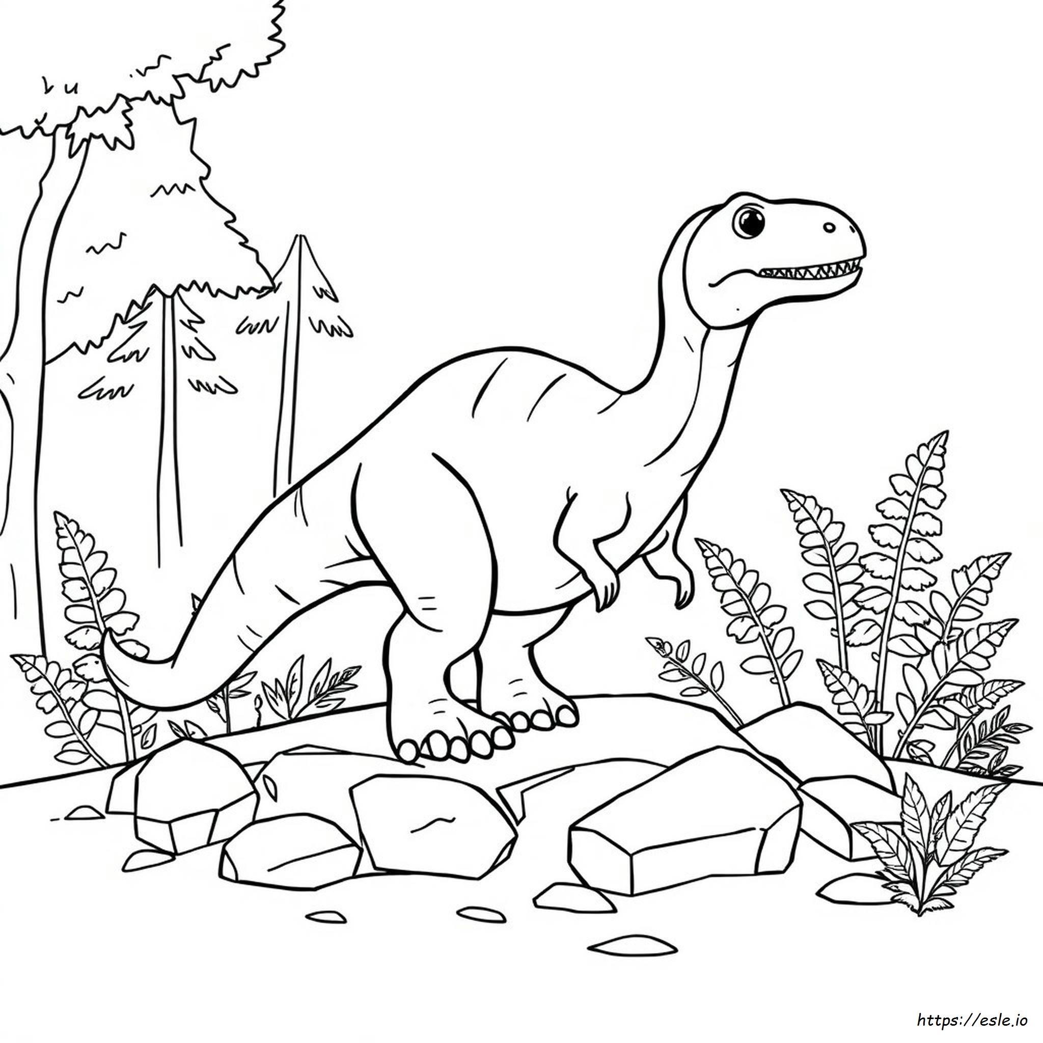 Gambar Mewarnai Dinosaurus - Gratis Untuk Dicetak