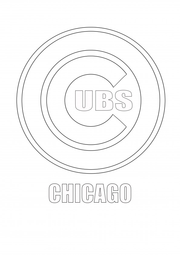 Logo-ul MLB-Chicago Cubs este gratuit pentru a salva pentru mai târziu sau a descărca fișa