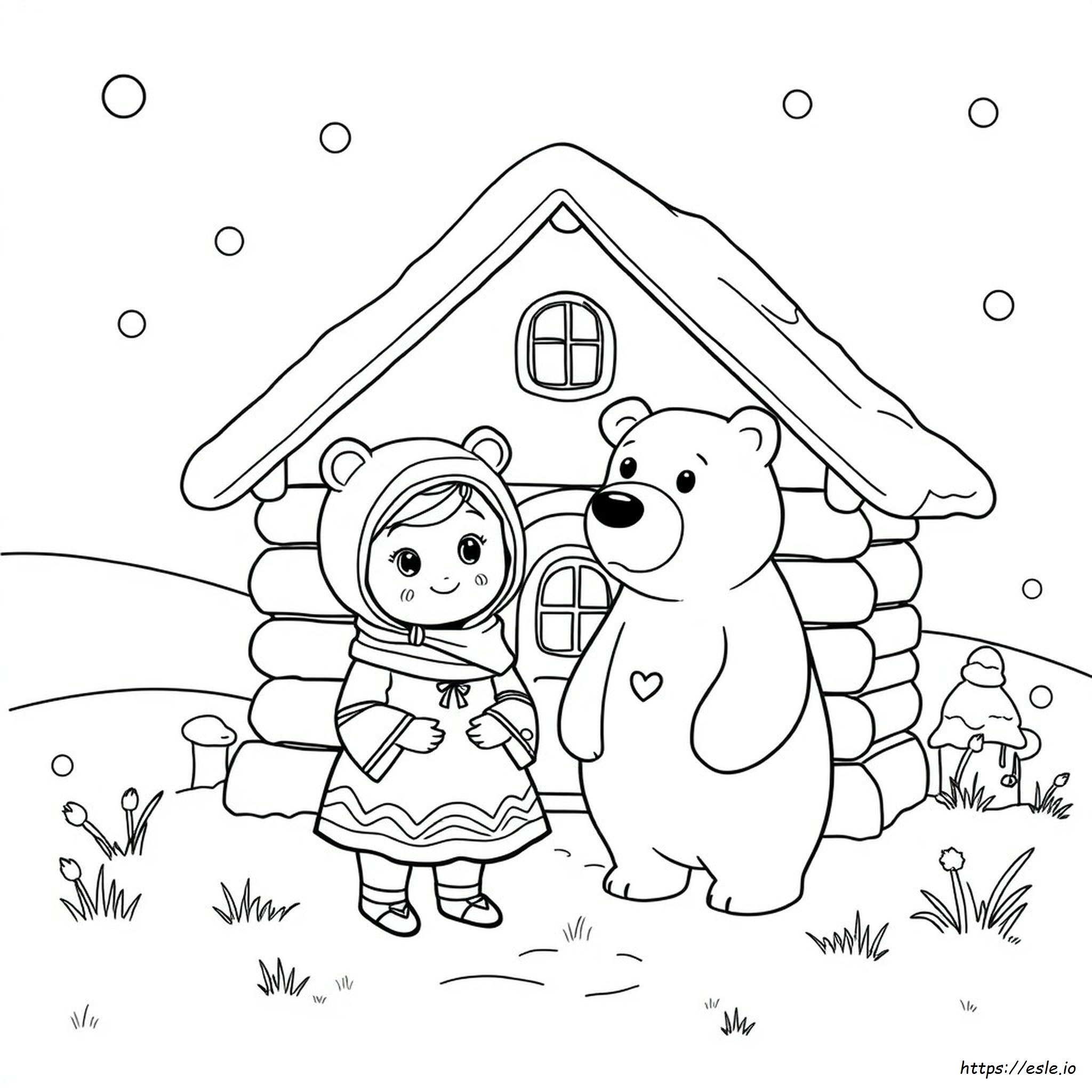 Mascha Und Der Bär Malbuch