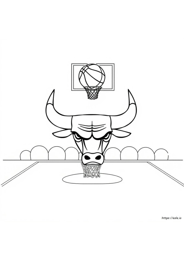 Bulls Logo Coloring Page