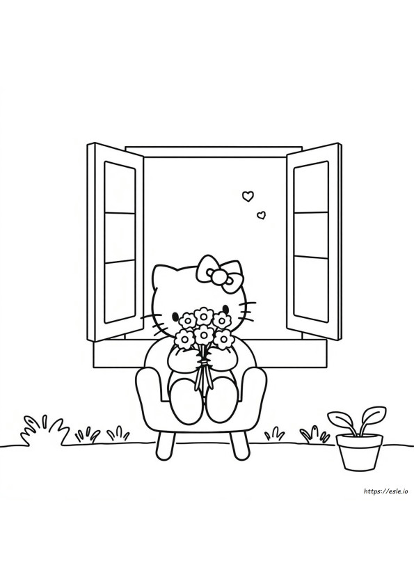 Hello Kitty Colouring Pages To Print
