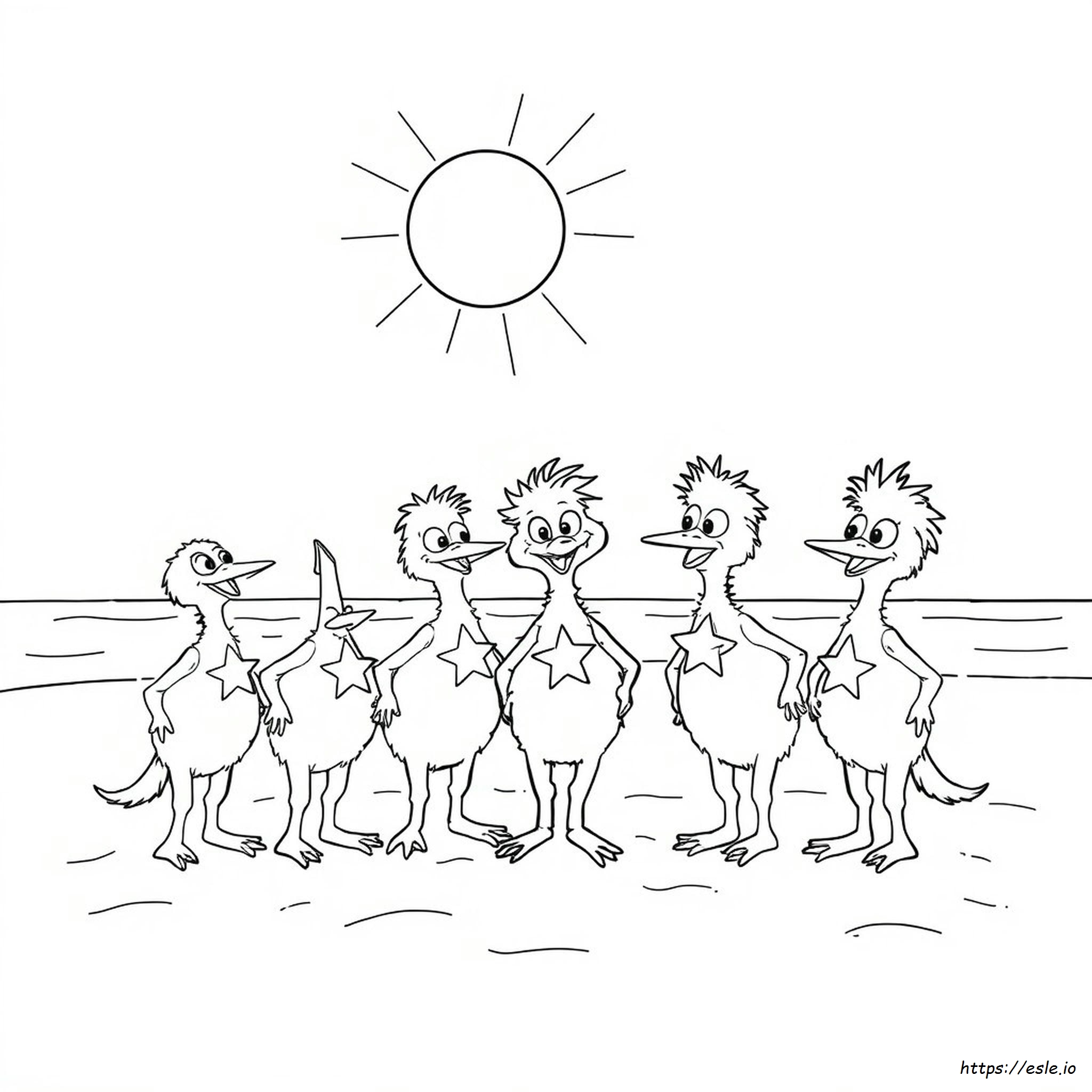 Halaman Mewarnai The Sneetches