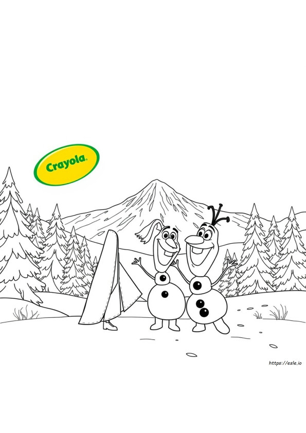 Crayola Giant Coloring Pages Disney Frozen