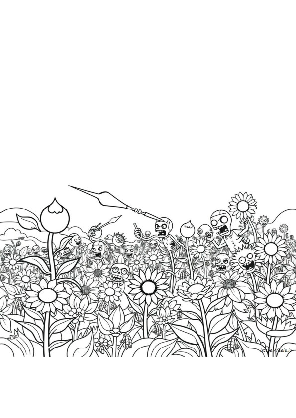 Plants Vs Zombies Coloring Pictures