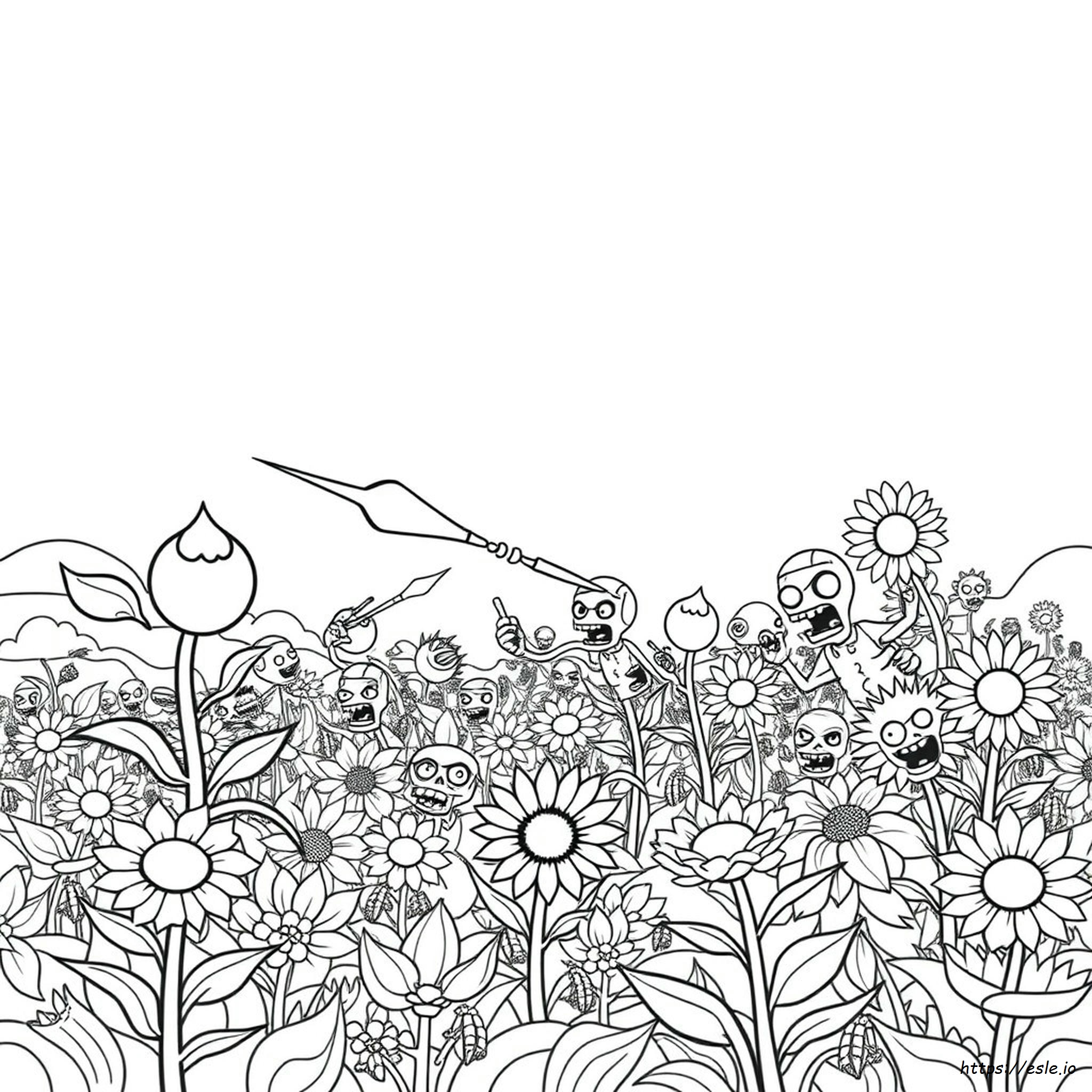 Plants Vs Zombies Coloring Pages