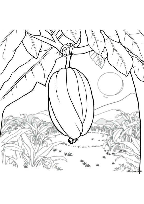 Colouring Picture Of A Banana