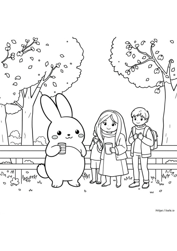 Cinnamoroll Human Coloring Pages