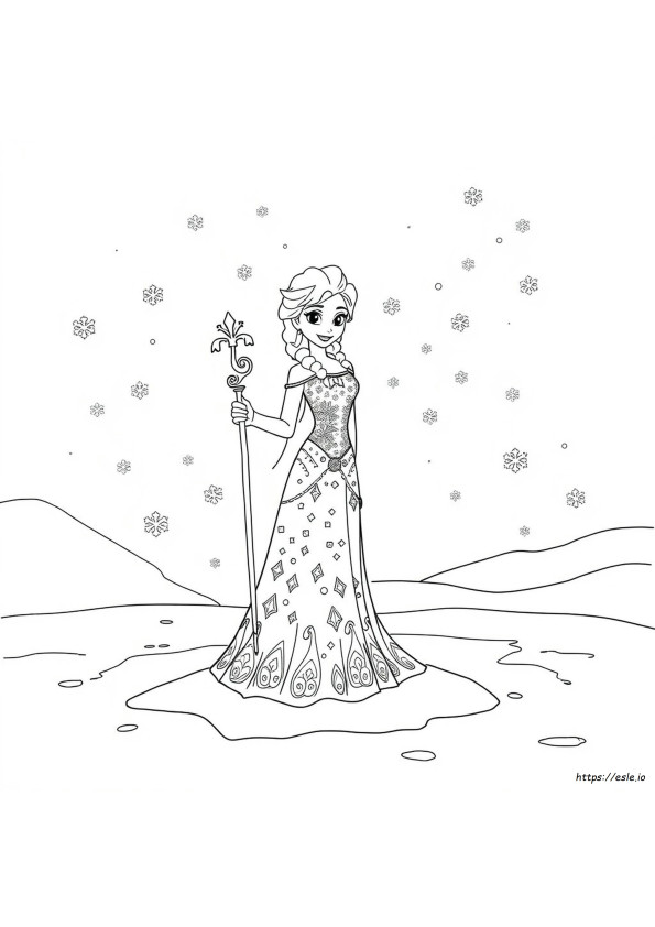 Coloriages La Reine Des Neiges Full Size 