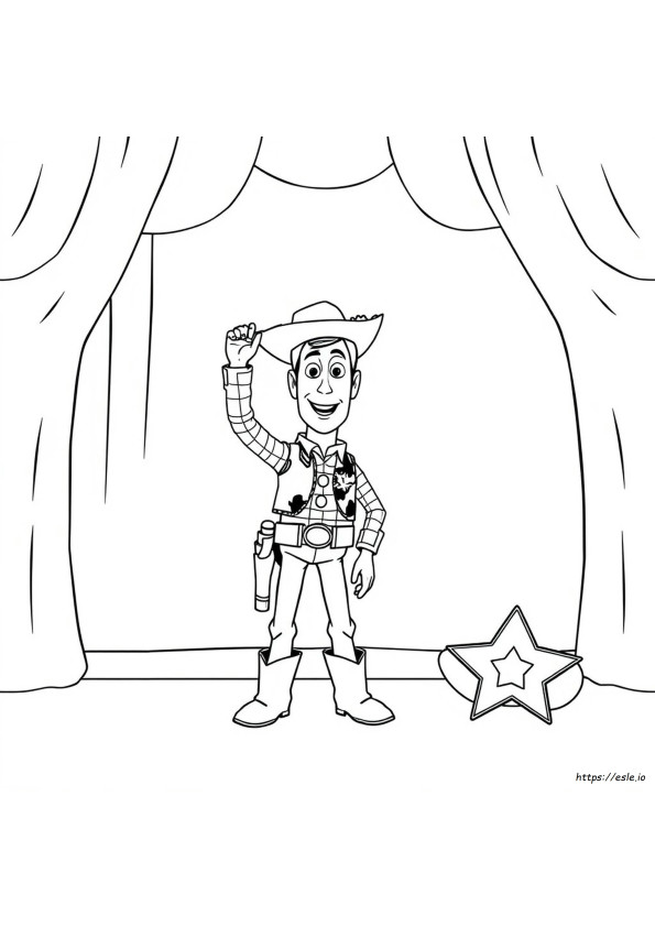 Woody Kleurplaat