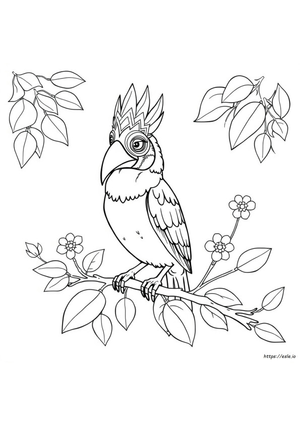 Coloring Bird Mask