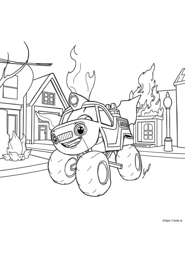 Blaze Ausmalbilder