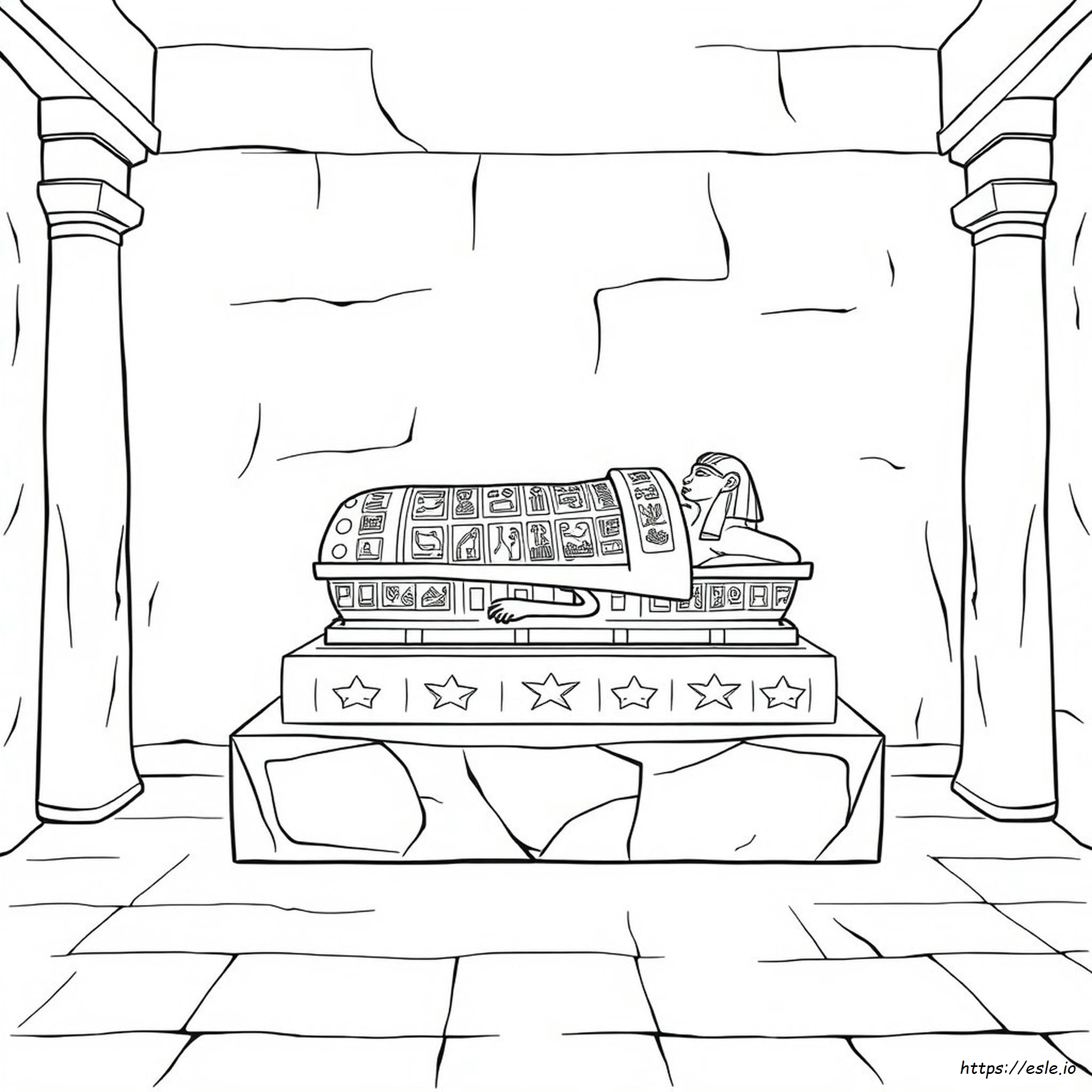 Coloriage Sarcophage