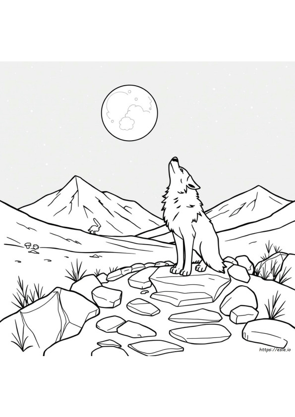 Zeichentrick Wolf Ausmalbilder