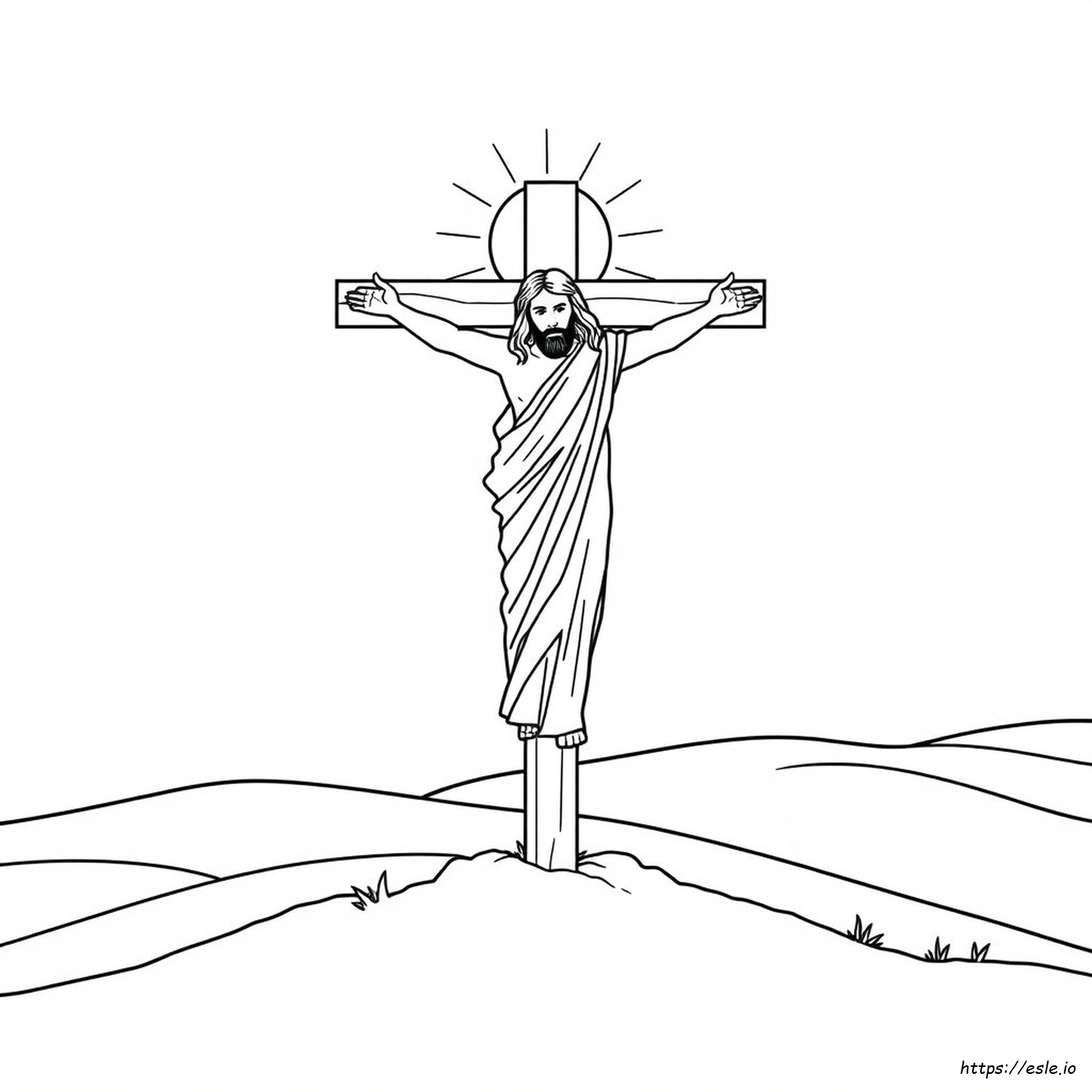 Jesus Easter Coloring Page - Free Printable