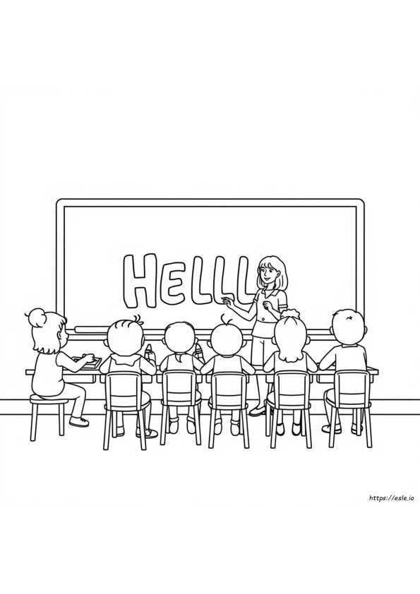 Teacher Coloring Pages For Preschool