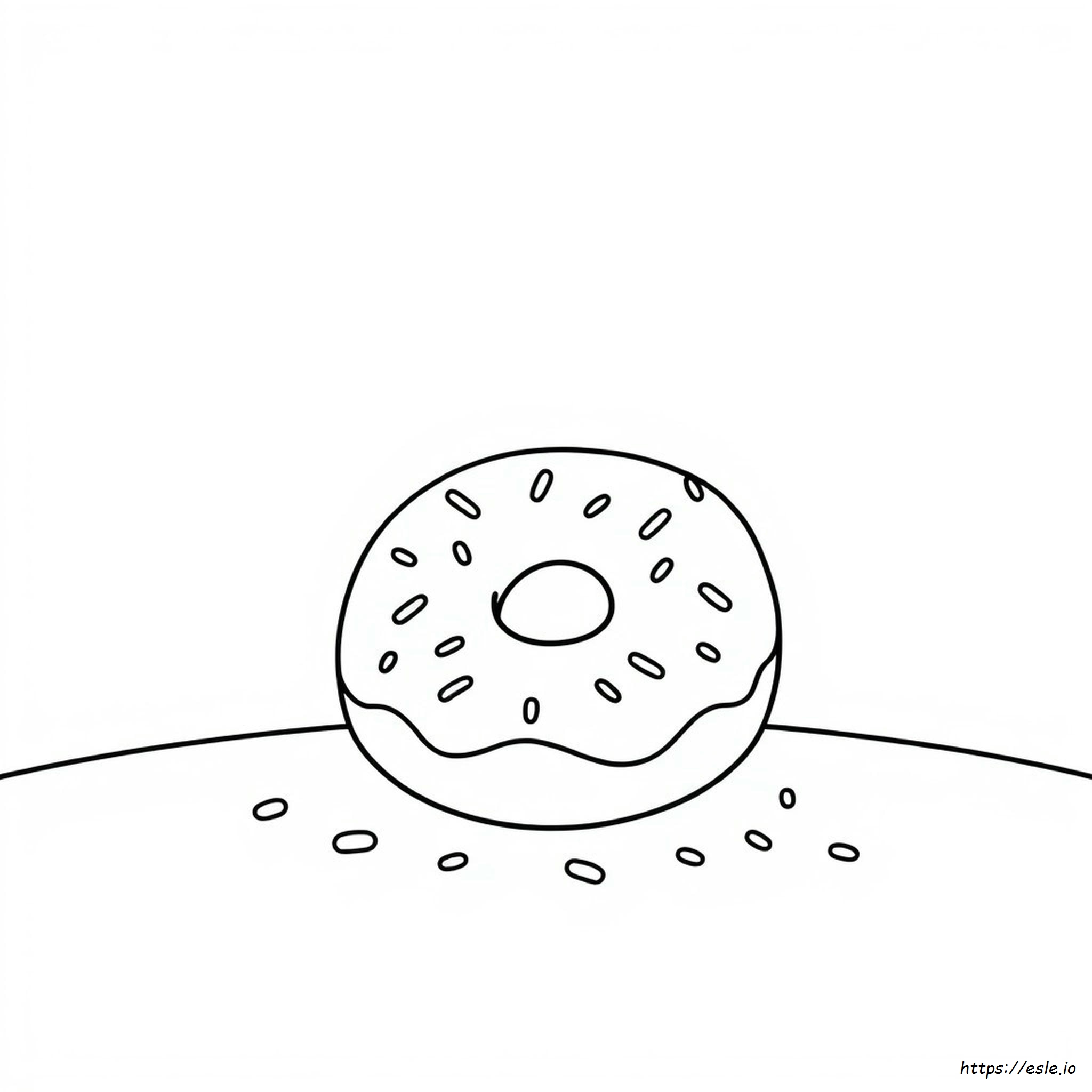 Cute Donut Coloring Pages