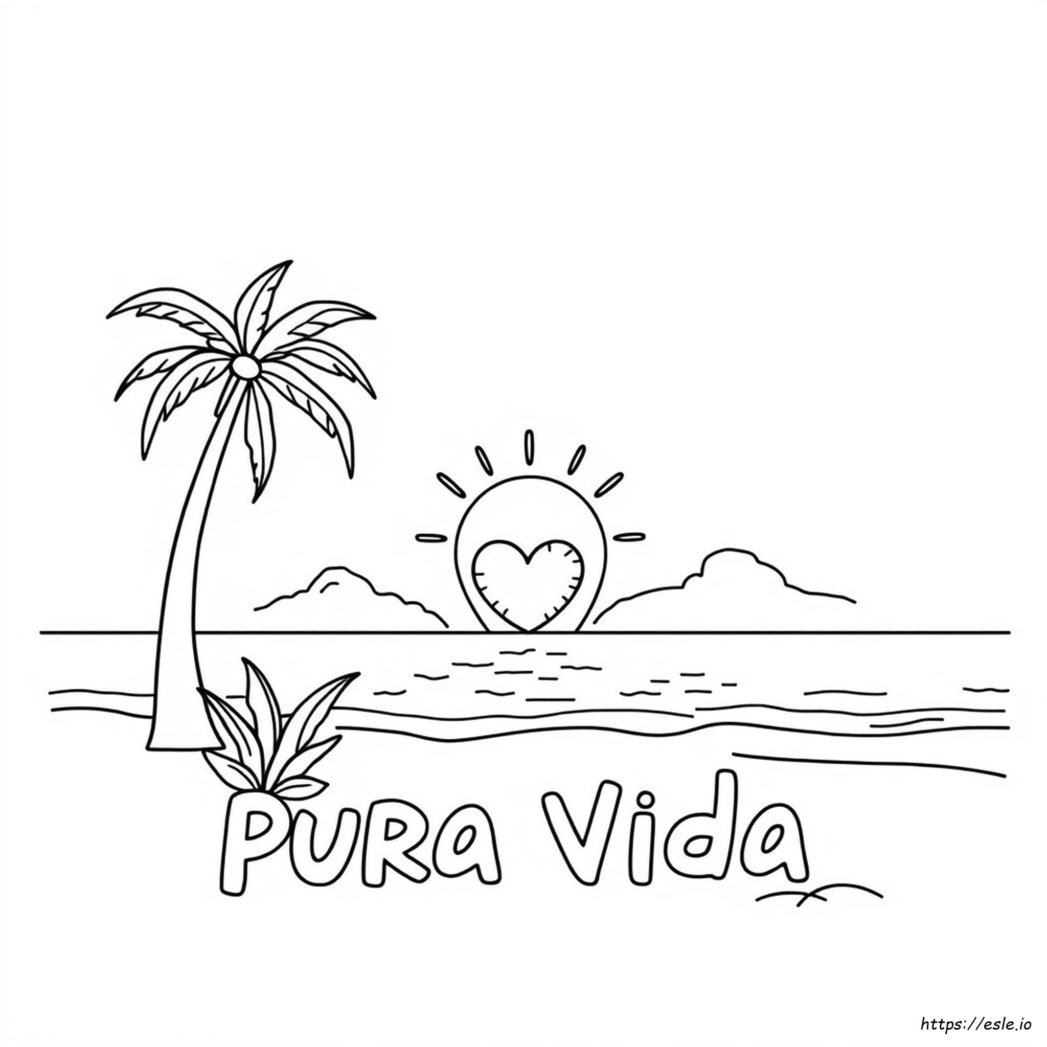 Pura Vida Coloring Pages