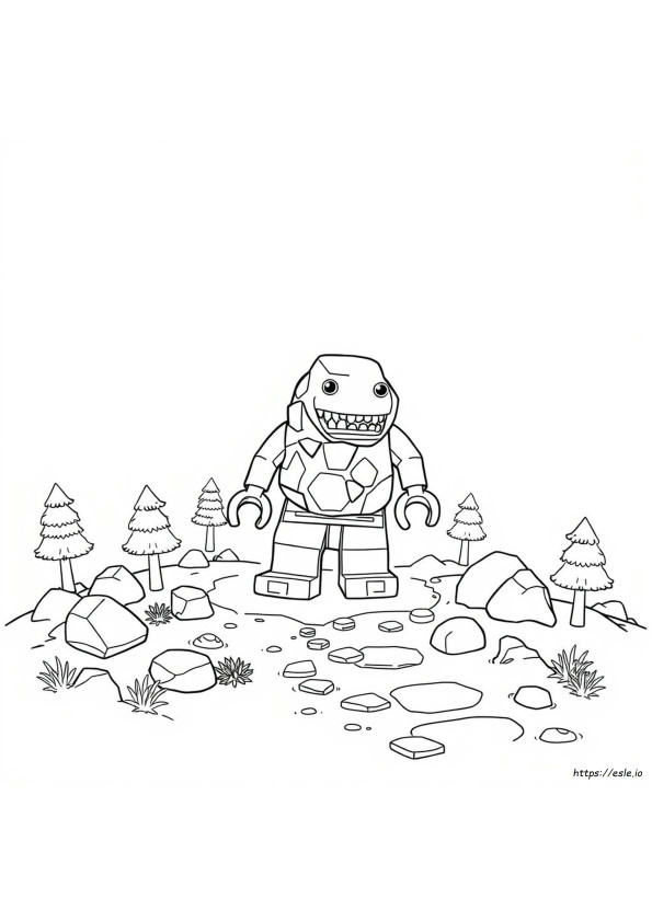 Lego Rock Monster Coloring Pages