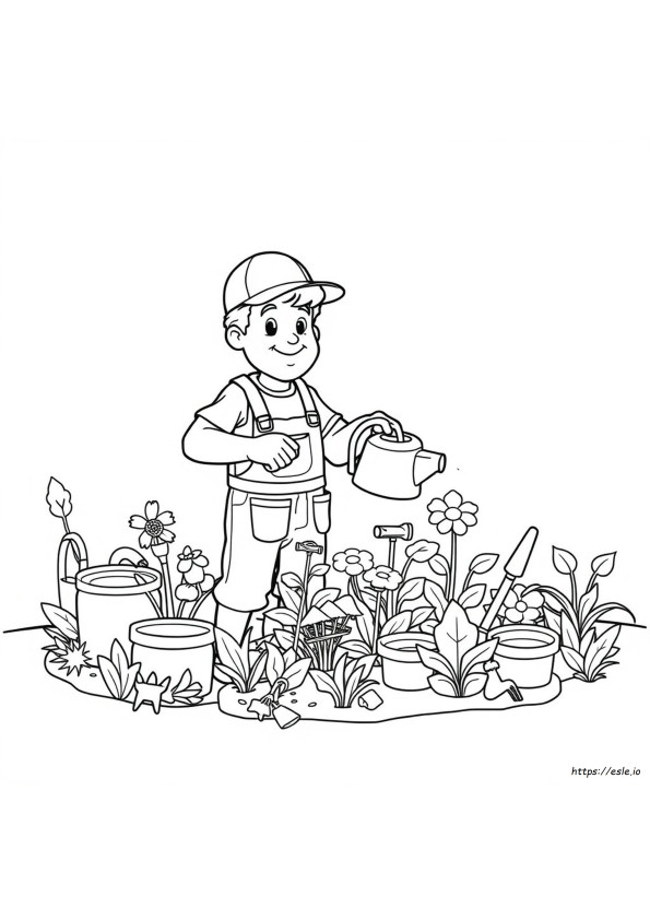 Garnold Coloring Page