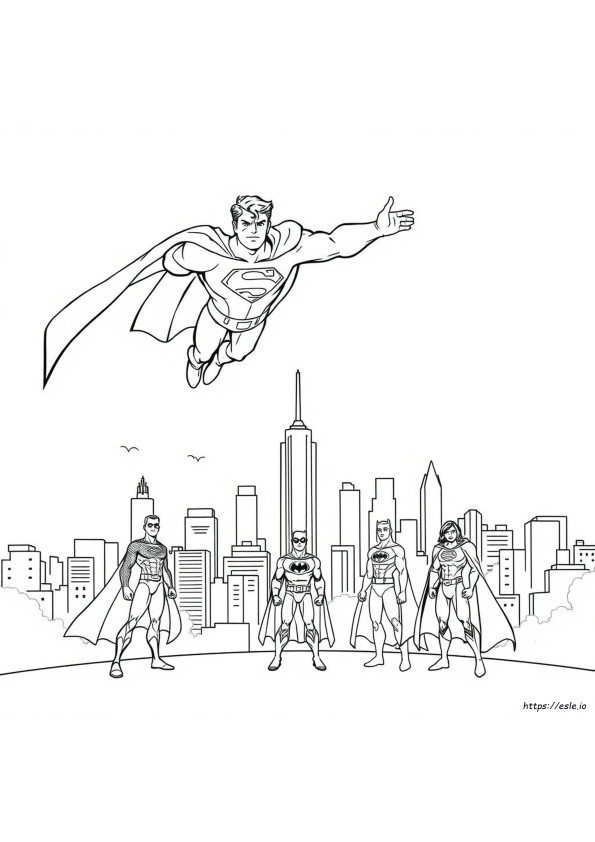 Printable Dc Superhero Coloring Pages