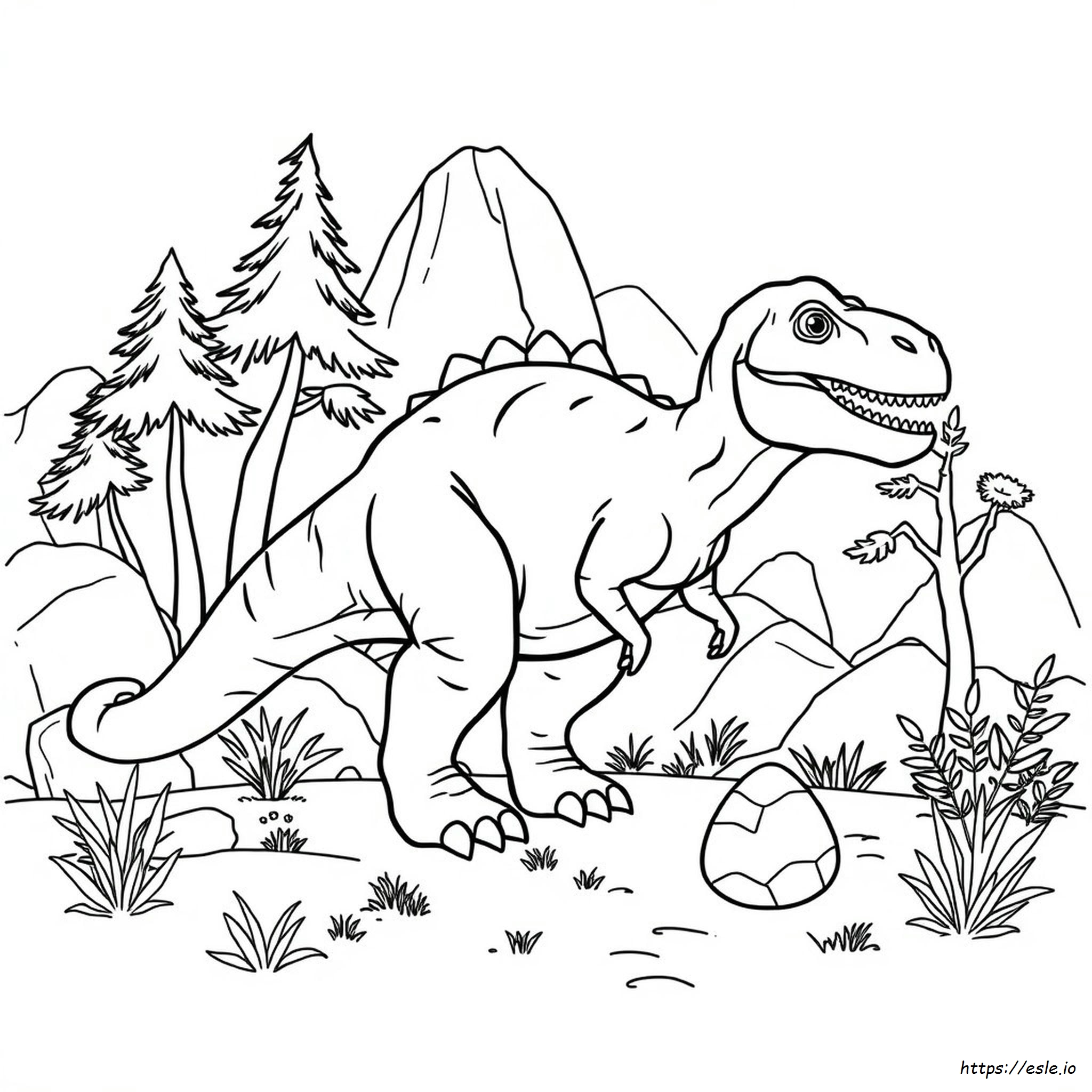 Allosaurus Coloring Page