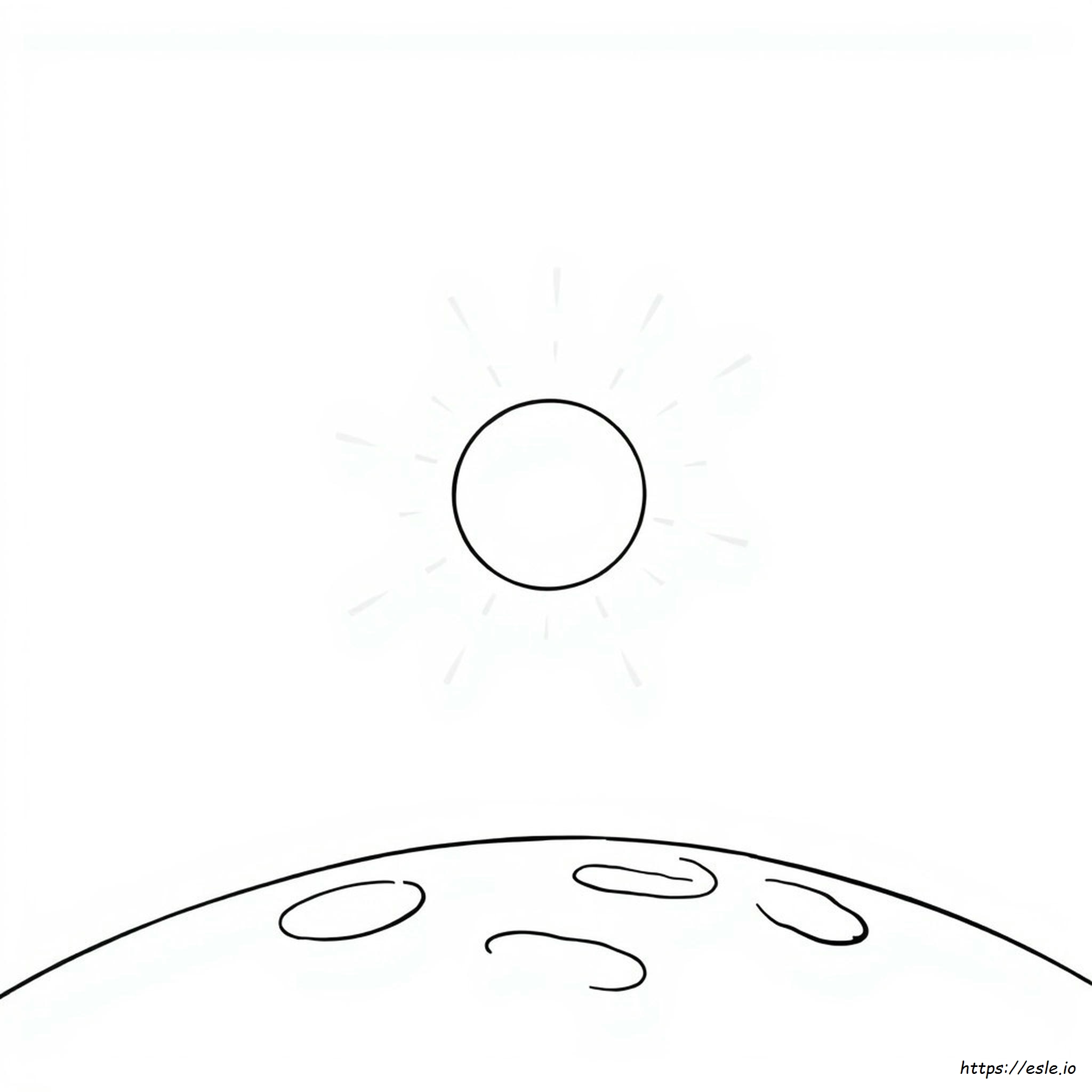 Soare De Colorat - De Imprimat Gratuit Pentru Copii