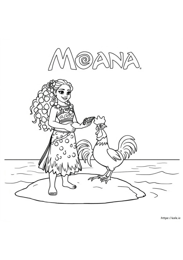 Free Coloring Princess Moana Coloring Pages