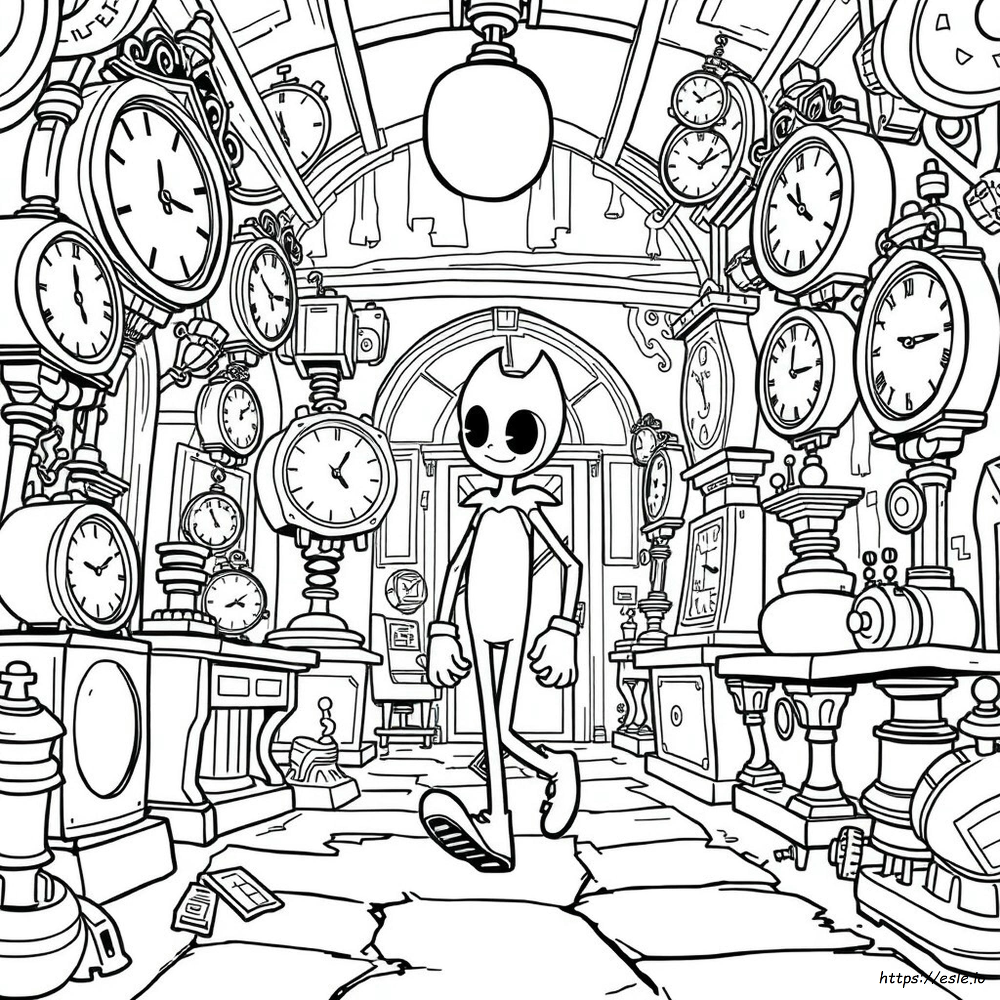 Bendy Coloring Page To Print - Free PDF