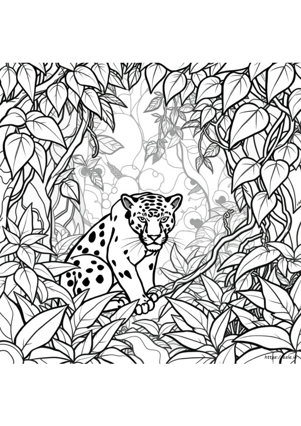 Realistic Panther Coloring Pages