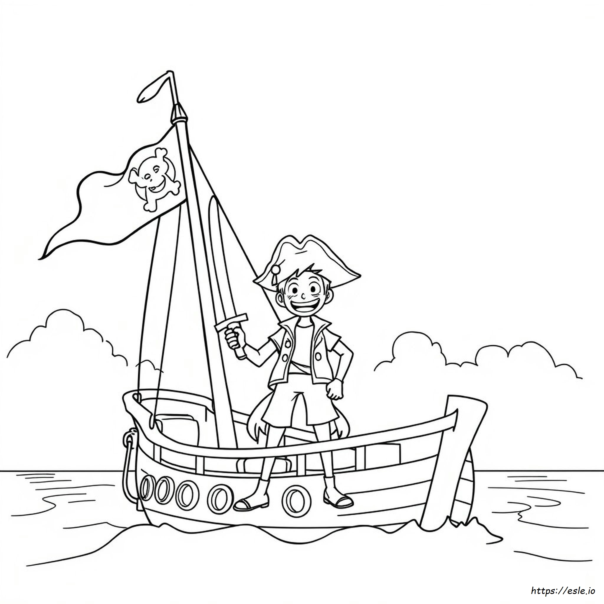 Luffy Coloring Picture