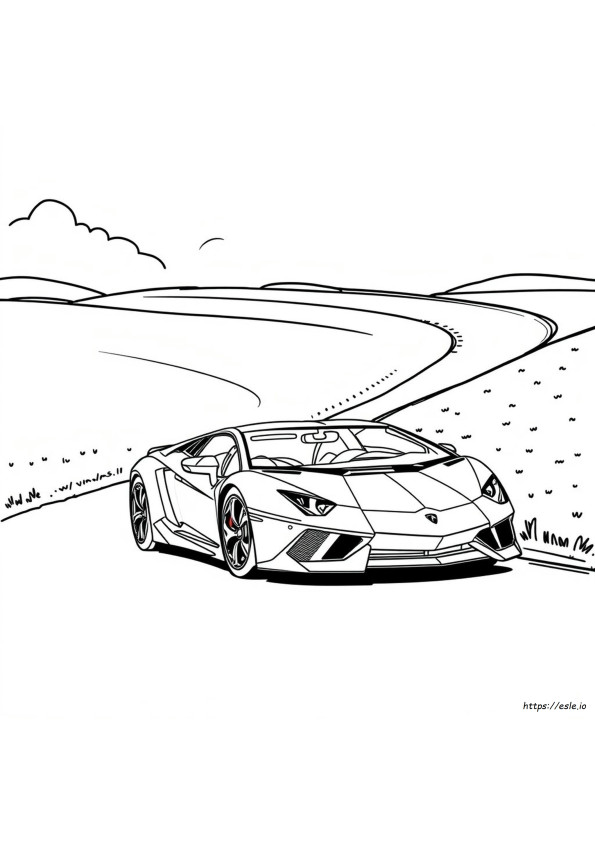 Lamborghini Aventador Coloring
