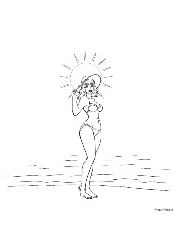 Bettie Page Nuda Da Colorare