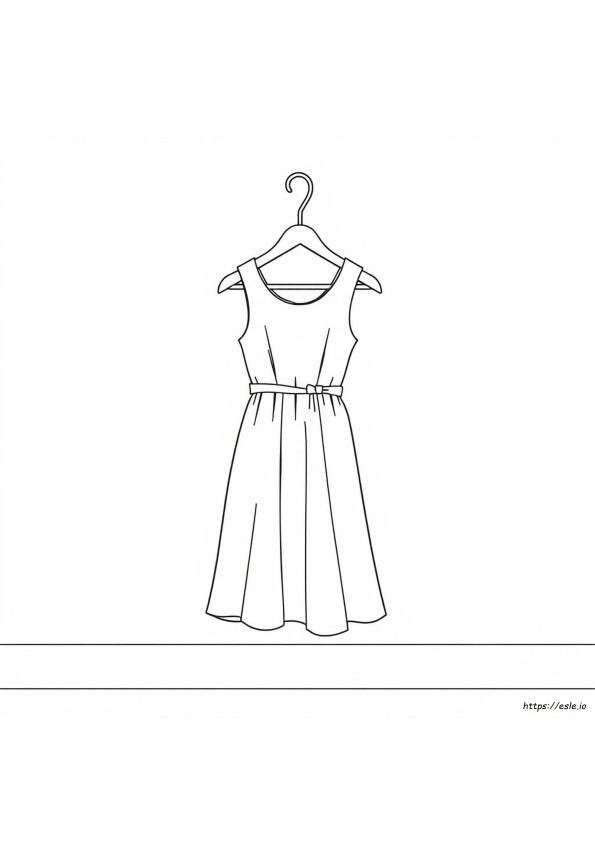Blank Dress Coloring Pages