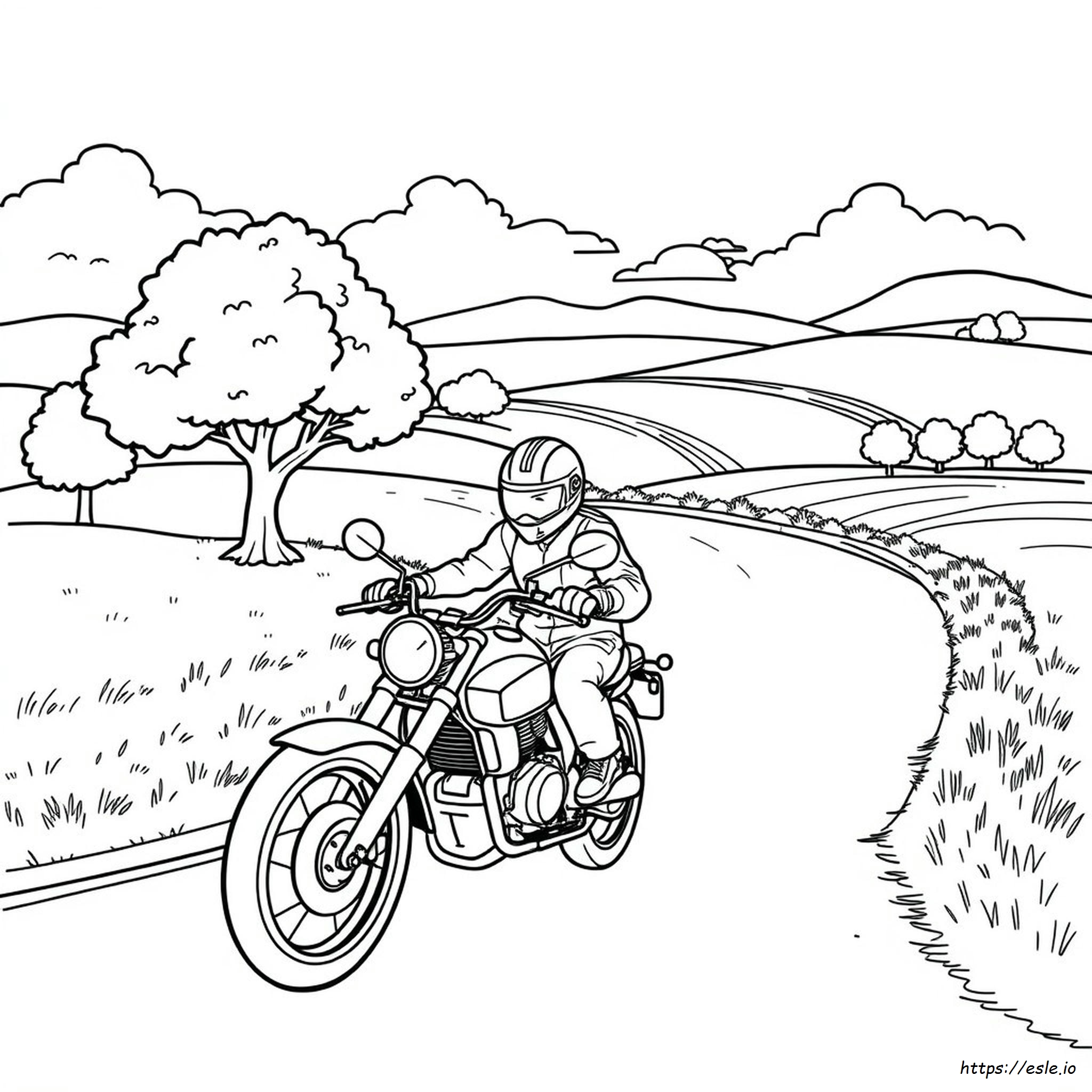 Motocicletta Da Colorare