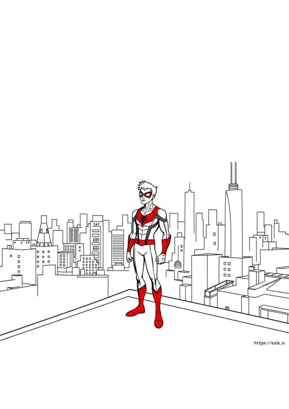 Planșe De Colorat Gratuite Cu Miles Morales De Imprimat