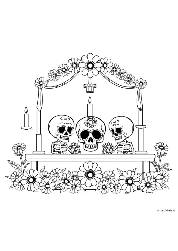 Libro Da Colorare Del Giorno Dei Morti