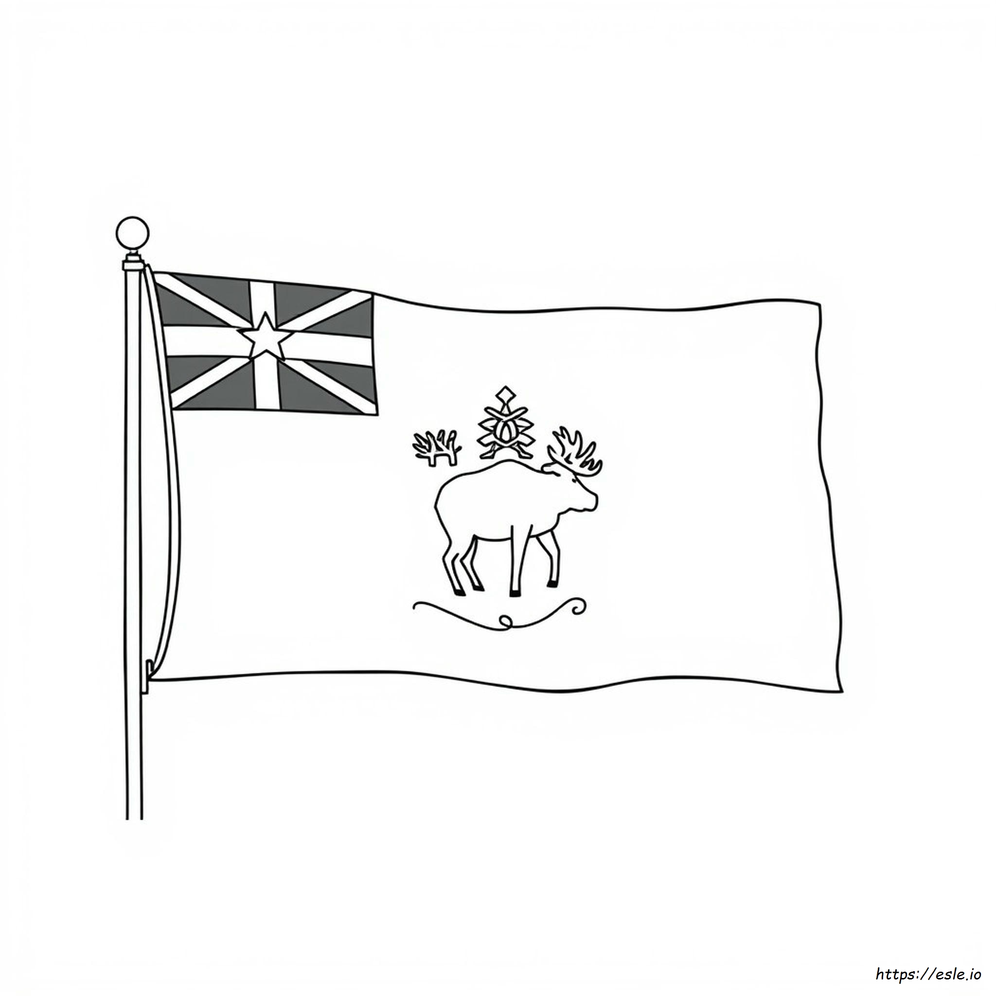 Coloriage Drapeau Du Maine À Imprimer Gratuit