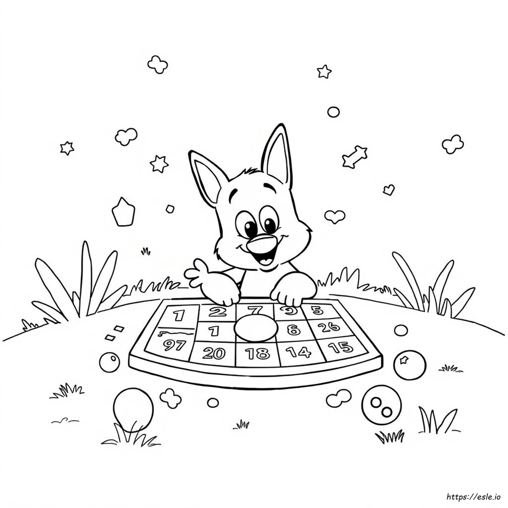 Bingo Bluey Da Colorare - Gratis Da Stampare