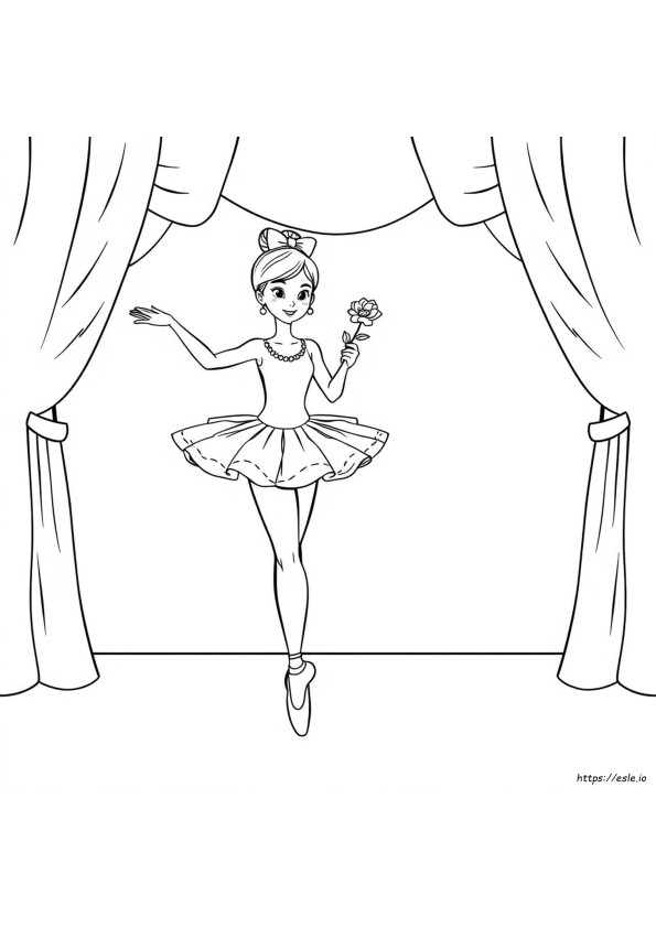 Felicie Ballerina Coloring Pages