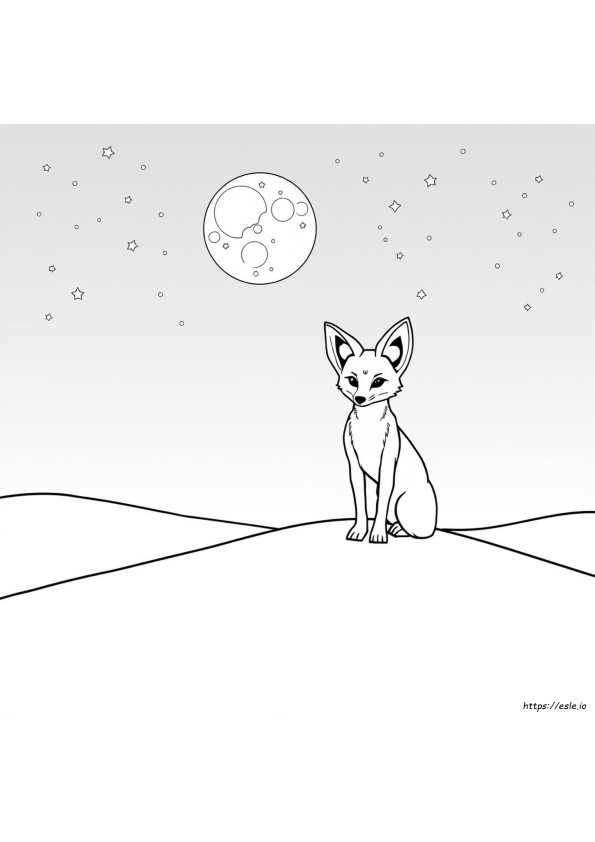 Desenhos De Raposa Do Deserto Para Colorir
