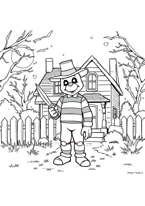 Freddy Krueger Coloring