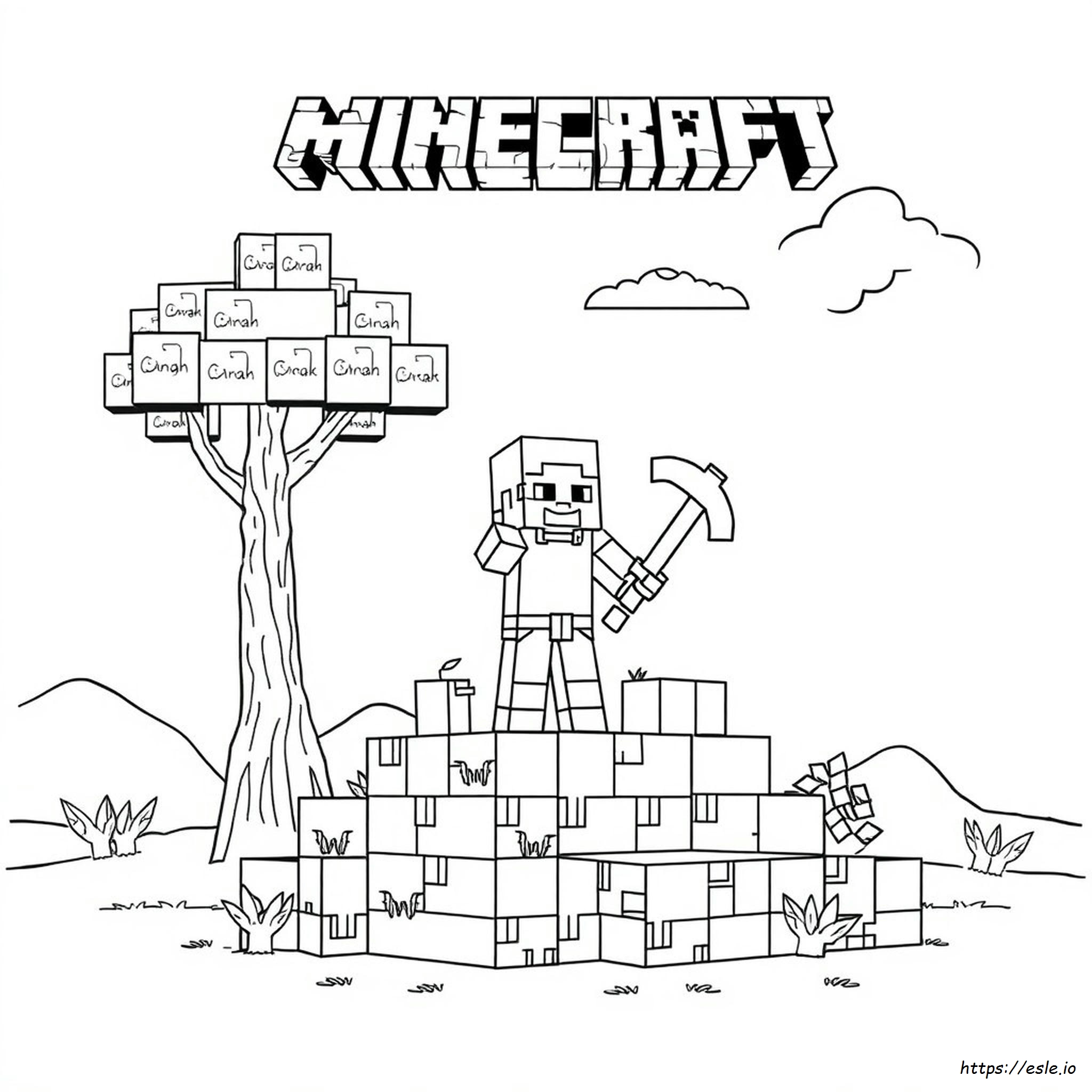 Oz Minecraft Halamn Mewarnai